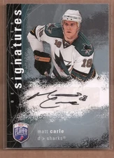 2007-08 Be A Player Signatures #SMC Matt Carle Auto