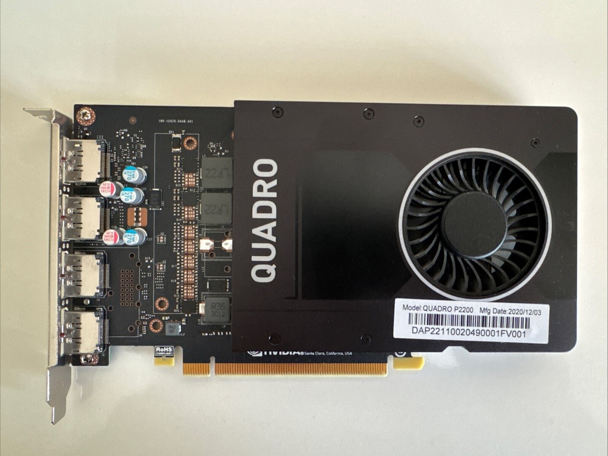 PNY Nvidia Quadro P2200 DP-DVI SLアダプター付 Amazon.com: PNY