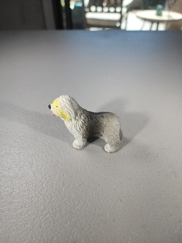 Vintage Retired Bullyland Old English Sheepdog 2.5" Made Germany