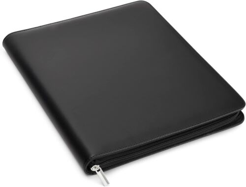 360 Card Pocket Binder with Zipper 9 Pocket Trading Cards Album Folder, Black - Picture 3 of 4