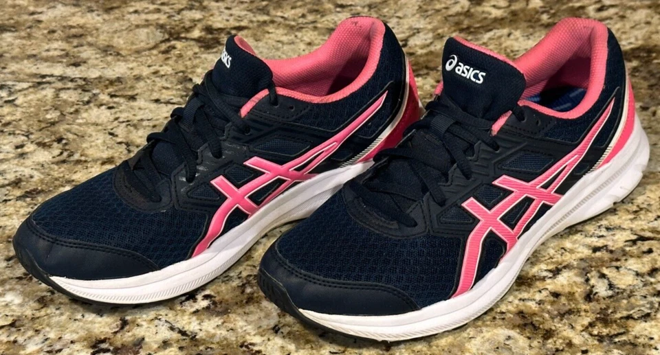 Zapatos para correr ASICS JOLT 3 para mujer color azul francés/rosa intenso talla 10 (E/P) Foto 3 de 4