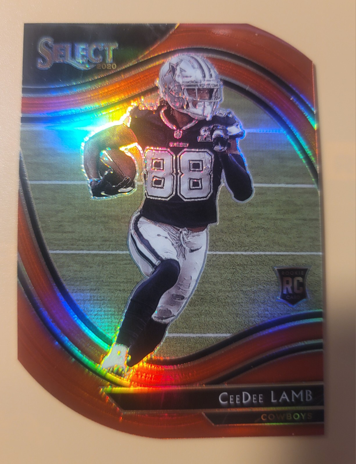2020 Panini Select - Field Level Red Prizm Die-Cut #357 CeeDee Lamb (RC)