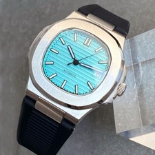 Orologio Uomo Tandorio For Nautilus Serile 40mm Zaffiro 20ATM Lume Blu Chiaro NH35A