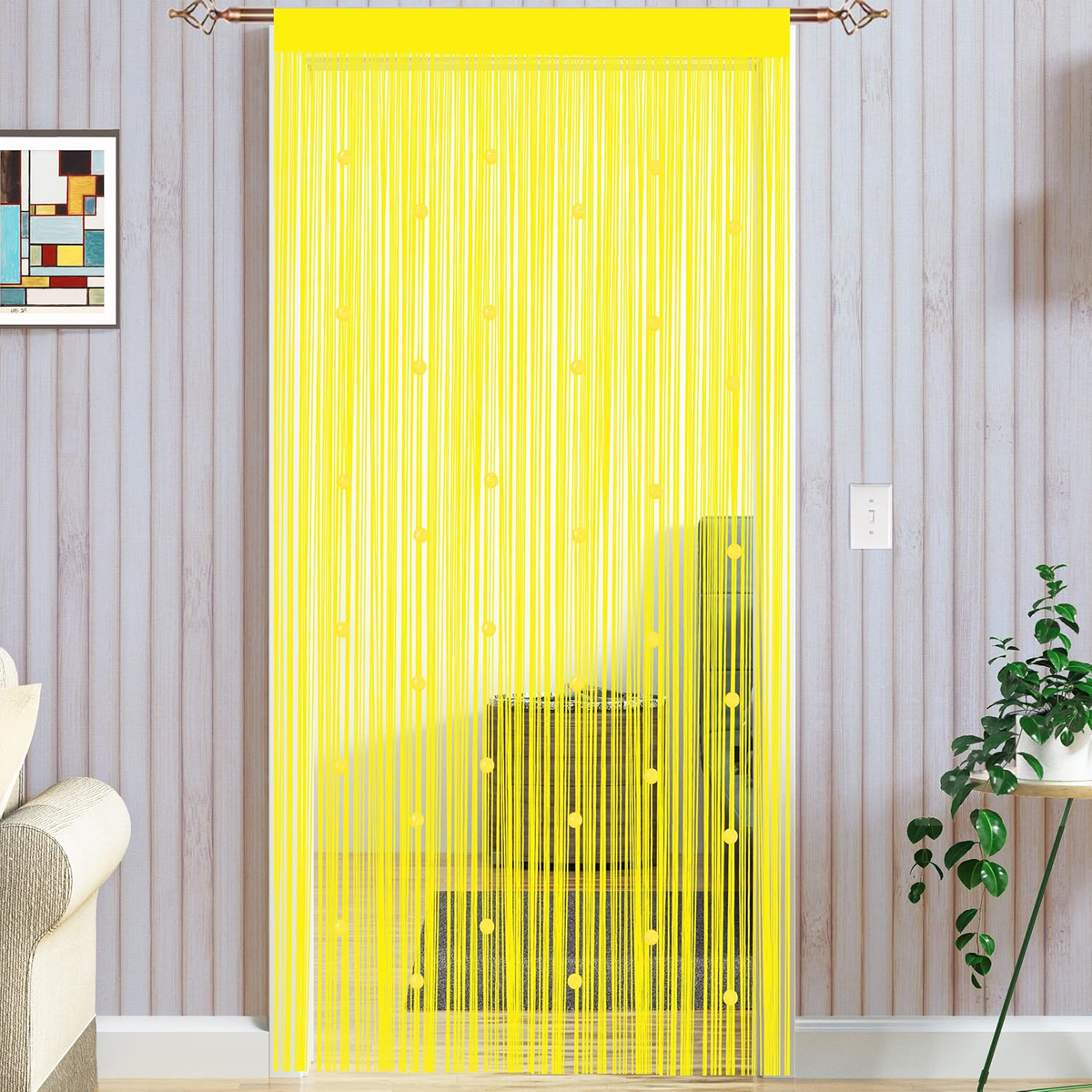 Taiyuhomes Bead String Curtains Door Fly Screen Curtain Beaded Curtain For  Room