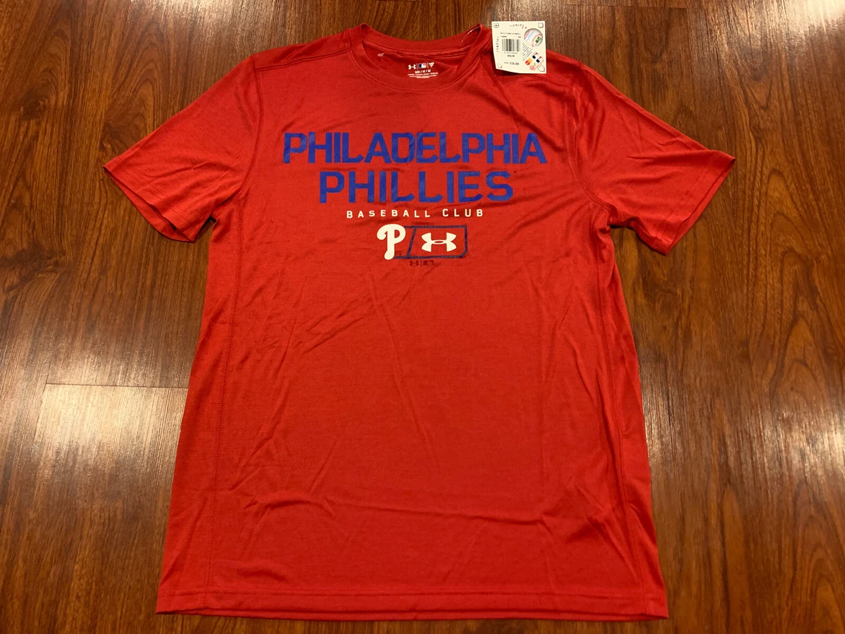 Under Armour Men s Philadelphia Phillies Red Jersey Shirt Medium M