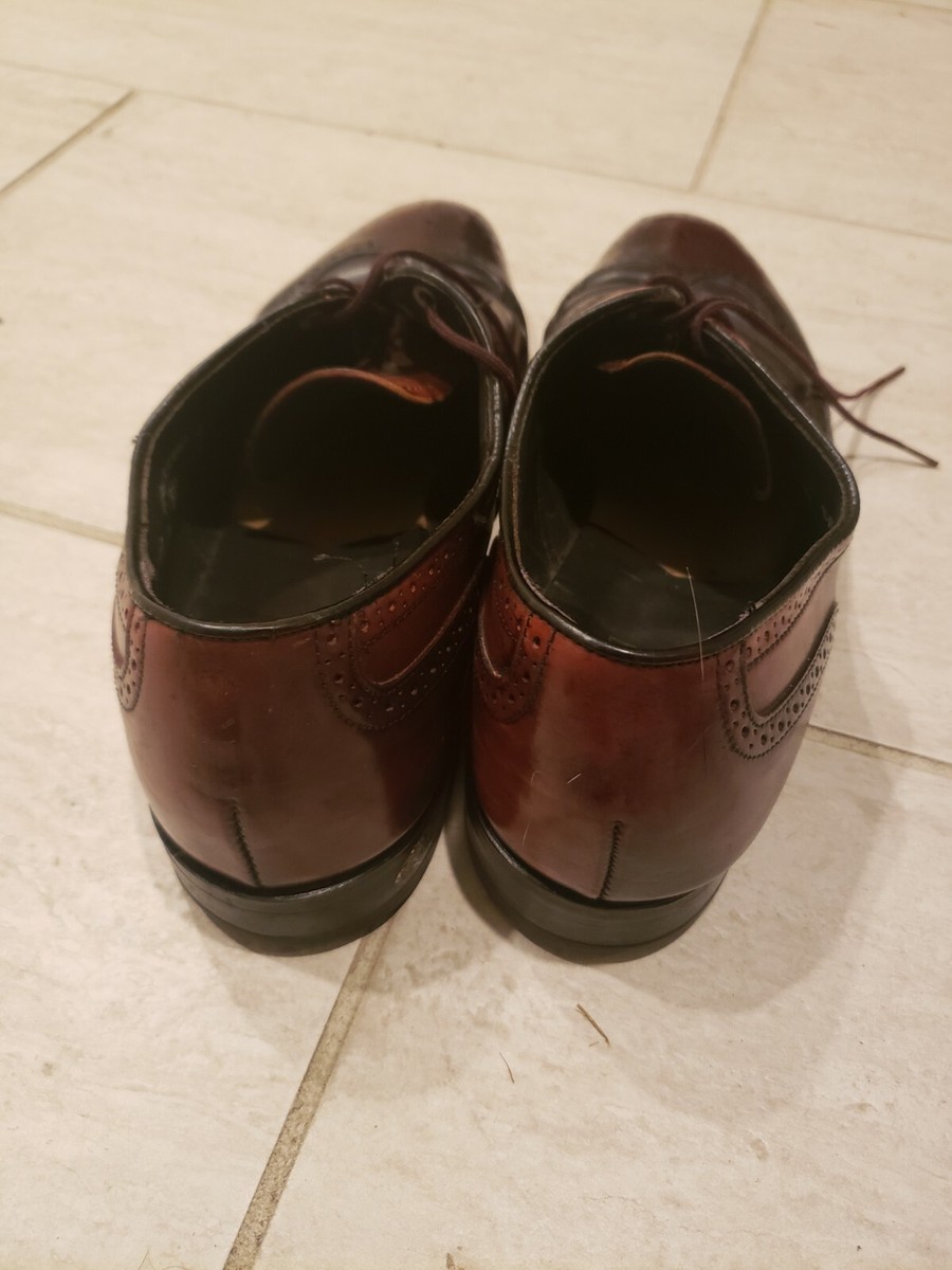 Mens ET Wright Cognac Shell Cordovan Leather Wingtip Oxford  display picture 1