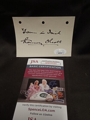 Chauncey Olcott Signed Album Page 3x4.25 JSA -1 #