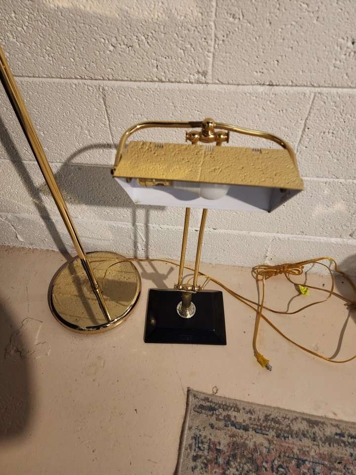 Vintage Desk Lamp And Floor Lamp | eBay