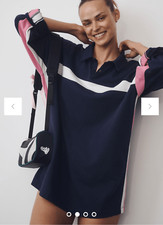 Anthropologie + Gola Team Jersey blue mini dress NWT size M