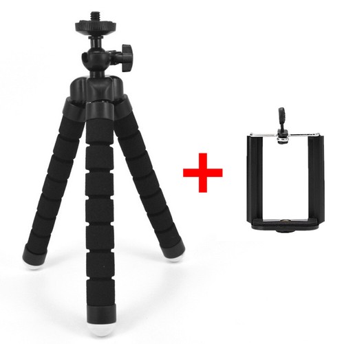 Cell Phone Mount Camera Holder Flexible Tripod Universal Clip Bluetooth Remote - Picture 12 of 17