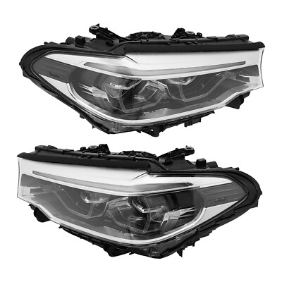 LED Headlights Fits 2017-2020 BMW 5 M5 G30 G31 540i 550 Left + Right Headlamps