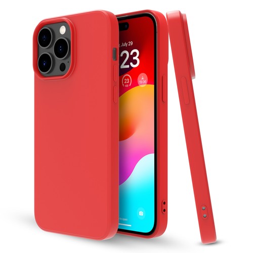 For iPhone 15 Pro Max Plus Liquid Silicone Case Shockproof Cover/Tempered Glass - Picture 3 of 64