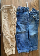 Baby boys pants 12-18m  Three Pairs