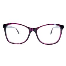 EN8101 PU Purple Clear Rectangle Eyeglasses Frames 52[]15 135 mm