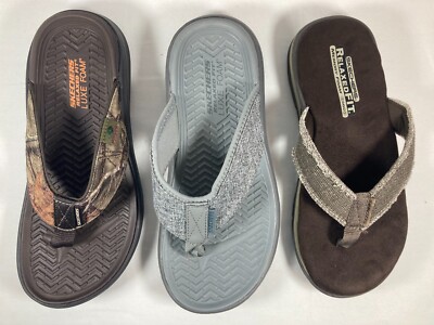 NWOB Skechers Men's Relaxed Fit Thong Sandal assorted sizes & colors