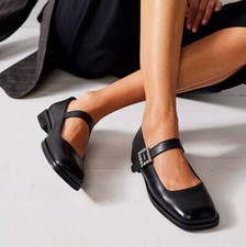 Free People Rumor Diamante Mary Jane Flat Shoes Sz 10