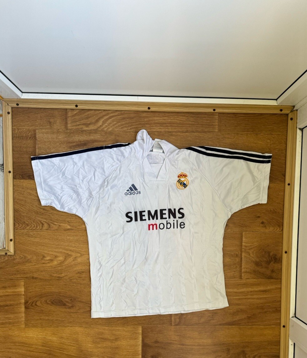 2005/06 Real Madrid Home Jersey #9 Ronaldo Adidas Soccer Football R9  XS S thumbnail 2