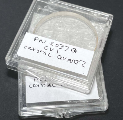 CVI 2'' Crystal Quartz Plane Window flat PW 2037Q