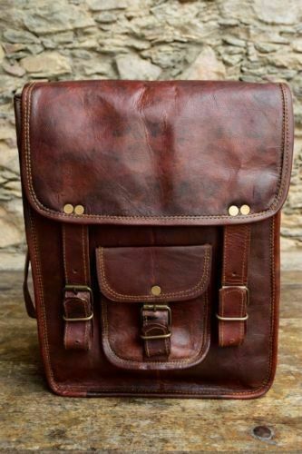Bag Leather Vintage Messenger Shoulder Men Satchel S Laptop School Briefcase New