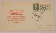 USS Mills (DE 383) welcome to Norfolk Virginia September 22 1968