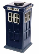 Ceramic London Police Box Coin Bank - Telephone Booth LON04 - NEW in Gift Box!