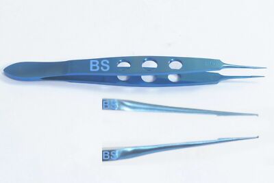 Titanium Castroviejo Bone Suture Forceps Straight 0.12mm 1X2 teeth ophthalmic