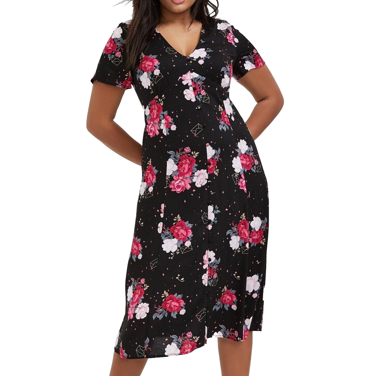 Vestidos florales Torrid Midi
