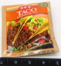 Pretend Kids HEB Taco Seasoning Mix Packet Play Mexican Food Kitchen Toy