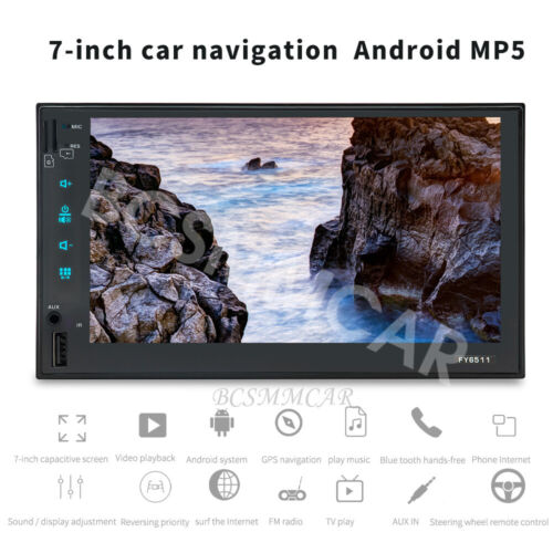 7in Double 2 DIN Car Stereo Touch Screen MP5 Player Radio Bluetooth GPS Nav WIFI - Picture 5 of 24