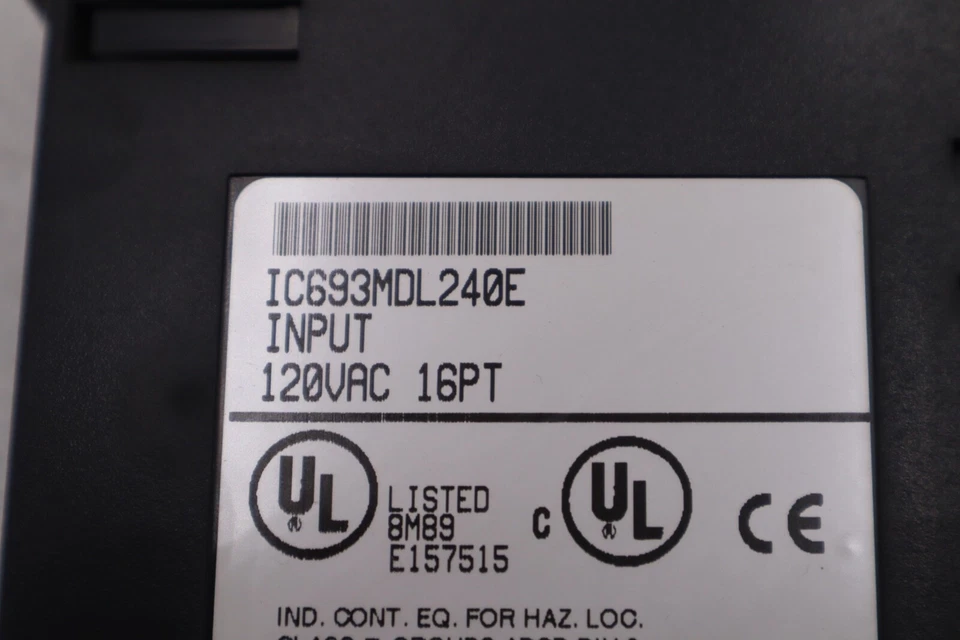 GE FANUC IC693MDL240 INPUT MODULE 16PT 120VAC STOCK #L-558-C - Image 2 of 4