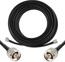 50ft N Male to N Male Antenna Cable, LowLoss Extension Coaxial 50ohm NEW SLMR400