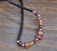 16 in Stone And Bead Choker Necklace For Women