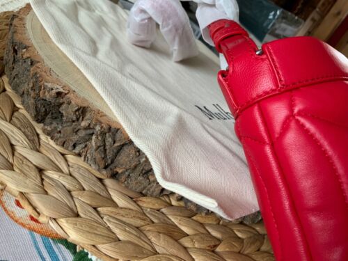 MULBERRY 🌸 Softie Pillow Phone RED Nappa Bag RRP £595 Padded LEATHER Crossbody - Picture 17 of 21