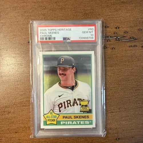 2025 Topps Heritage#60 Paul Skenes PSA 10 Gem Mint