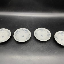 4 Johann Haviland Blue Garland Bavarian Berry Bowls 5 1/8” W