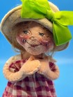 Annalee Doll Society Logo Kid 1996-97 “Little Mae Flowers” Pin,  & Tag  7” — photo 3