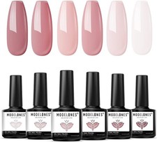 Modelones Gel Nail Polish, 6 Colors All Season Gel Polish Set Nude Pink Gel Nai
