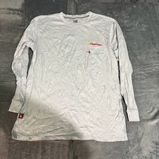 Big Bill FR Shirt Mens XL Long Sleeve Crew Neck Gray Work Wear Utility