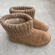 Women's Lamo Hurricane Knit Top Brown Winter Boots/ US Size 6.5 or 7