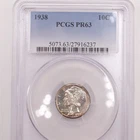 1938 10c PR63 PCGS - Mercury Dime
