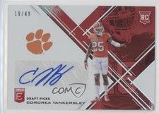 2017 Panini Elite Draft Picks Aspirations Red 19/49 Cordrea Tankersley Auto 0g4