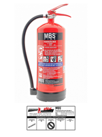 MBS-FIRE (Ognio) 6L FettbrandfeuerlöScher Abf Inkl. Halterung U. Plakette