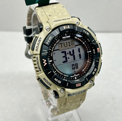 CASIO PRO TREK PRG-340SC-5JF NEW Climber Solar Compass Outdoor Digital Men Watch