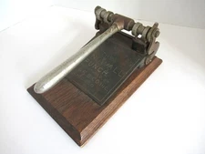 The Tengwall Punch, C S & R B Co Chicago, Antique Vintage Wood Metal Hole Punch