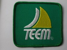INSIGNE PATCH VINTAGE TEEM SODA POP PUBLICITÉ EMPLOYÉ UNIFORME ÉCUSSON