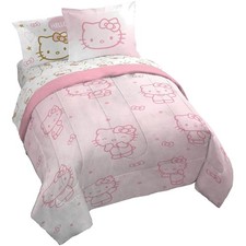Transforma tu dormitorio con juego de edredón Hello Kitty Queen - comodidad para todas las estaciones