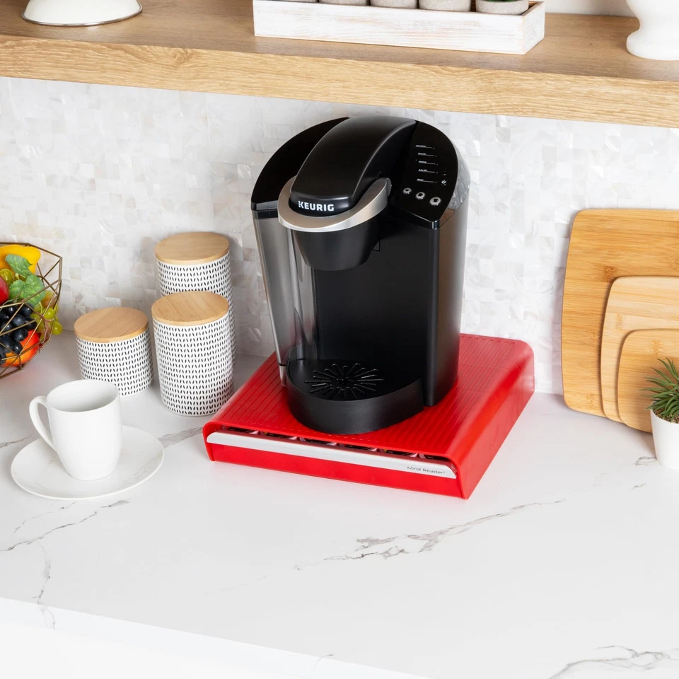 Soporte organizador de cajón Mind Reader para cápsulas de café, 36 almacenamiento, rojo Foto 3 de 4