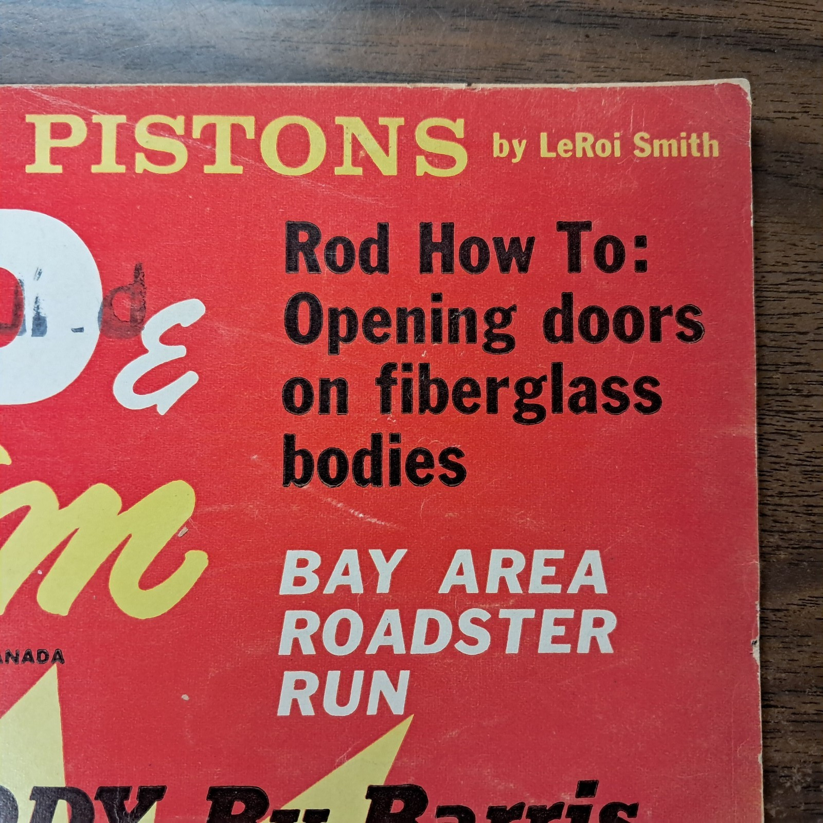 Nov. 1964 ROD & CUSTOM Surf Woody By Barris stamped Paid PX bought military base