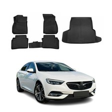 Gummi Fußmatten + Kofferraumwanne für Opel Insignia B 2017-2023 Stufenheck Set