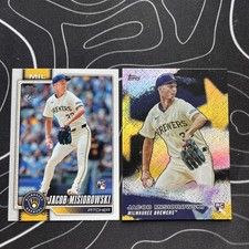 Jacob Misiorowski Rookie Card Lot (2) 2026 Series 1 Base #10 & Insert SMLB-26